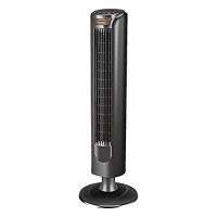 Desktop Silent Tower fan  Home Air conditioner fan Shaking head fan Energy-saving Leafless fan Portable Air cooler-Black - B07F2VL6XF